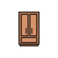 cupboard wardrobe for website graphic resource, presentation, symbol vector