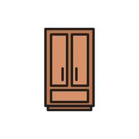 cupboard wardrobe for website graphic resource, presentation, symbol vector