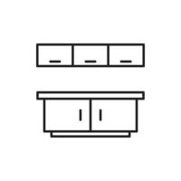 cupboard wardrobe for website graphic resource, presentation, symbol vector