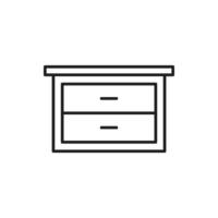 cupboard wardrobe for website graphic resource, presentation, symbol vector