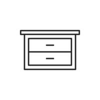 cupboard wardrobe for website graphic resource, presentation, symbol vector