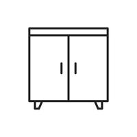 cupboard wardrobe for website graphic resource, presentation, symbol vector