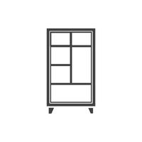 cupboard wardrobe for website graphic resource, presentation, symbol vector