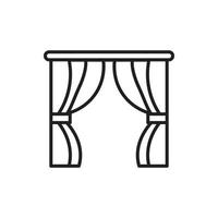 curtain for website graphic resource, presentation, symbol vector