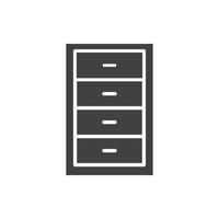 cupboard wardrobe for website graphic resource, presentation, symbol vector