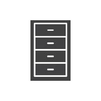 cupboard wardrobe for website graphic resource, presentation, symbol vector