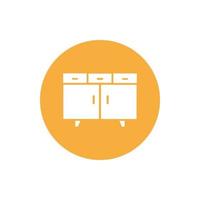 cupboard wardrobe for website graphic resource, presentation, symbol vector