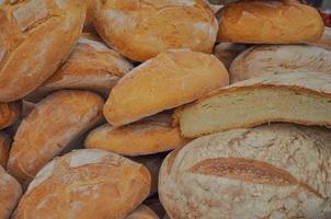 Detail of Various leavened breads photo