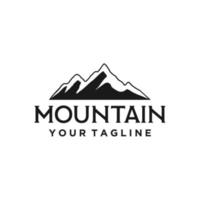 diseño de letrero de logotipo de montaña vector