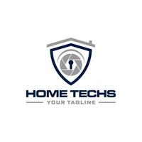 Home Security and CCTV Logo Sign Design vector