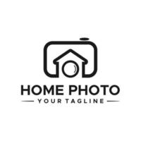 Home Camera and Photography Logo Sign Design vector