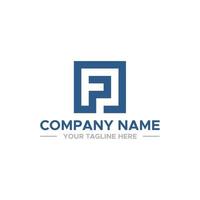 FP Initial Logo Sign Design for Your Company vector