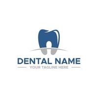 diseño de letrero de logotipo dental vector