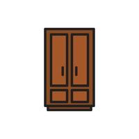 cupboard wardrobe for website graphic resource, presentation, symbol vector