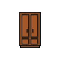 cupboard wardrobe for website graphic resource, presentation, symbol vector