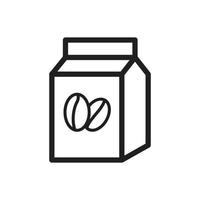 coffee sack icon for website, presentation symbol vector