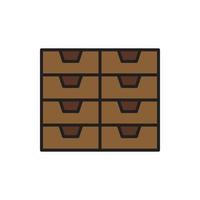 cupboard wardrobe for website graphic resource, presentation, symbol vector