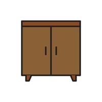 cupboard wardrobe for website graphic resource, presentation, symbol vector