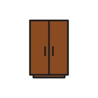 cupboard wardrobe for website graphic resource, presentation, symbol vector