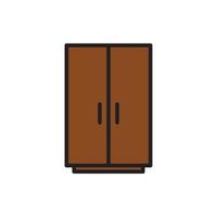 cupboard wardrobe for website graphic resource, presentation, symbol vector