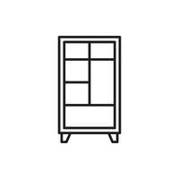 cupboard wardrobe for website graphic resource, presentation, symbol vector