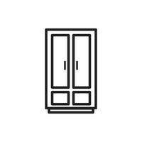 cupboard wardrobe for website graphic resource, presentation, symbol vector