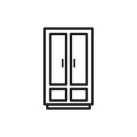 cupboard wardrobe for website graphic resource, presentation, symbol vector