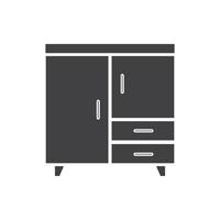 cupboard wardrobe for website graphic resource, presentation, symbol vector