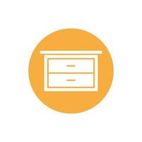 cupboard wardrobe for website graphic resource, presentation, symbol vector