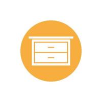 cupboard wardrobe for website graphic resource, presentation, symbol vector