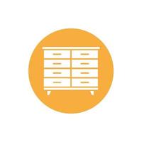 cupboard wardrobe for website graphic resource, presentation, symbol vector