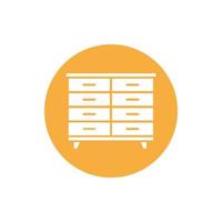 cupboard wardrobe for website graphic resource, presentation, symbol vector