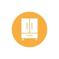cupboard wardrobe for website graphic resource, presentation, symbol vector