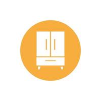 cupboard wardrobe for website graphic resource, presentation, symbol vector