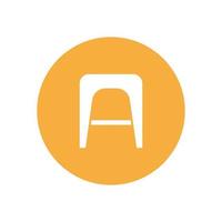 chair for website graphic resource, presentation, symbol vector