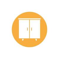 cupboard wardrobe for website graphic resource, presentation, symbol vector