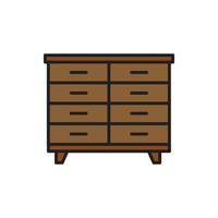 cupboard wardrobe for website graphic resource, presentation, symbol vector