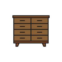 cupboard wardrobe for website graphic resource, presentation, symbol vector