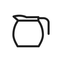 teapot icon for website, presentation symbol vector