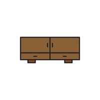 cupboard wardrobe for website graphic resource, presentation, symbol vector