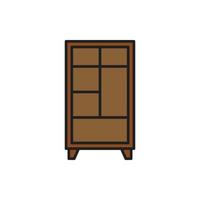 cupboard wardrobe for website graphic resource, presentation, symbol vector