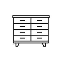 cupboard wardrobe for website graphic resource, presentation, symbol vector