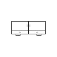 cupboard wardrobe for website graphic resource, presentation, symbol vector