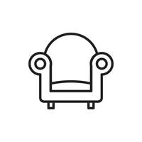 Sofa icon for website graphic resource, presentation, symbol vector