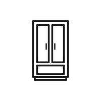 cupboard wardrobe for website graphic resource, presentation, symbol vector