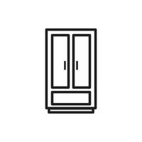 cupboard wardrobe for website graphic resource, presentation, symbol vector