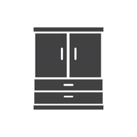 cupboard wardrobe for website graphic resource, presentation, symbol vector