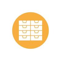 cupboard wardrobe for website graphic resource, presentation, symbol vector