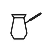 material coffee maker icon for website, presentation symbol vector