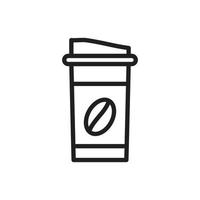 coffee cup icon for website, presentation symbol vector